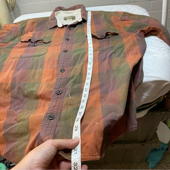 Vintage Magellan Sportswear 100% Cotton Plaid Button Up Shirt Flannel Style Fall - Picture 6 of 11